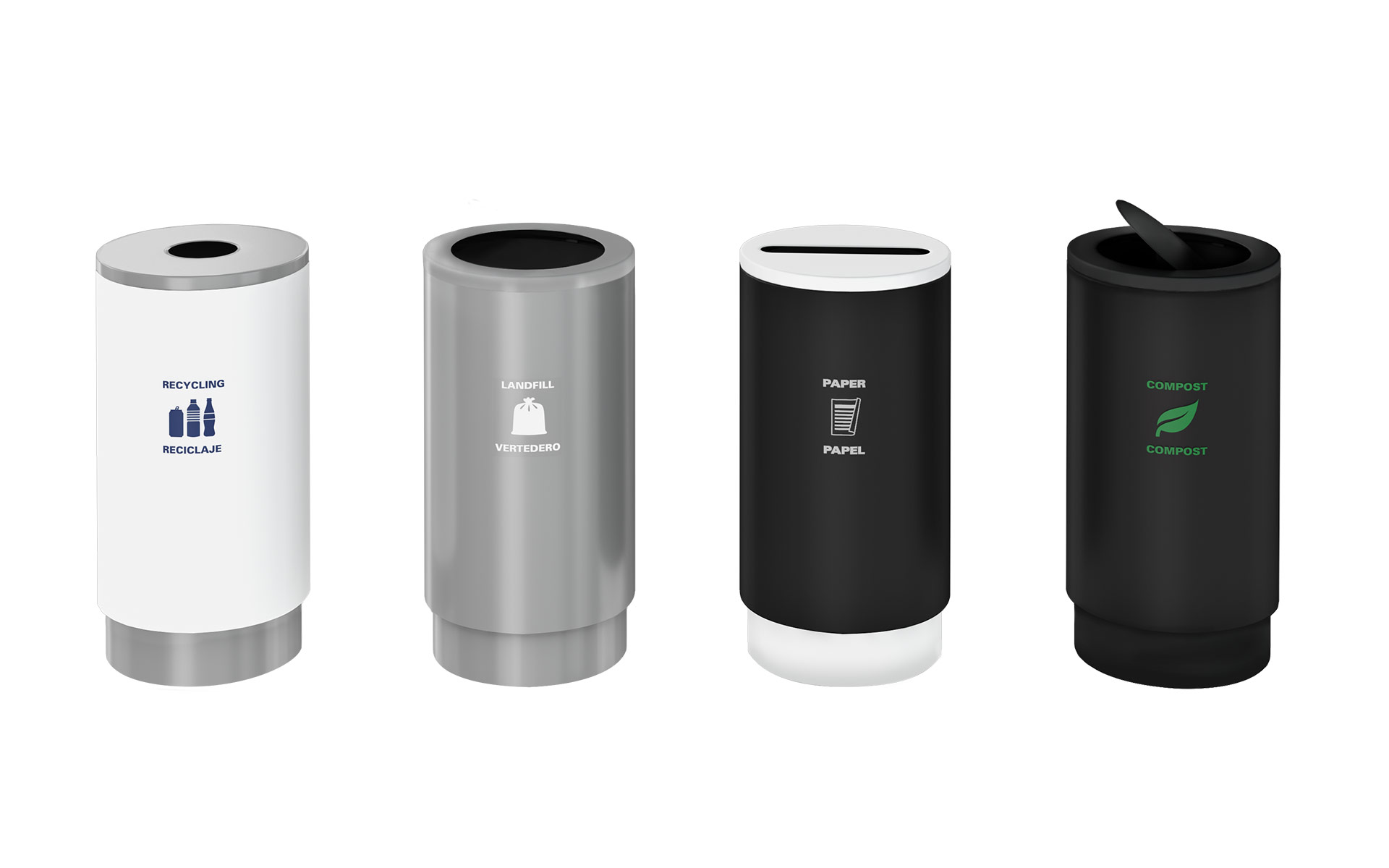 Magnuson Group Cirkel Waste Receptacles and Planters