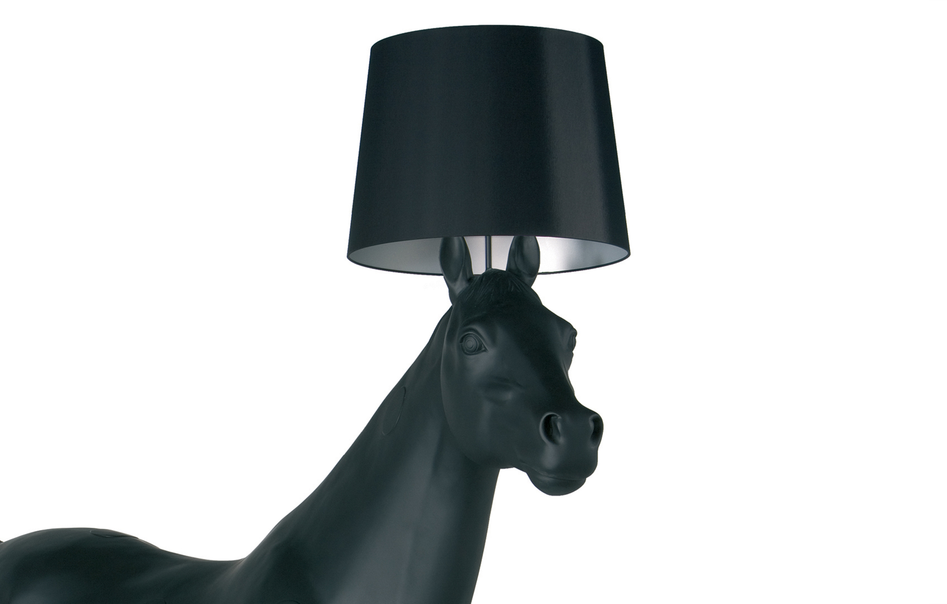 lampshade detail on horse lamp