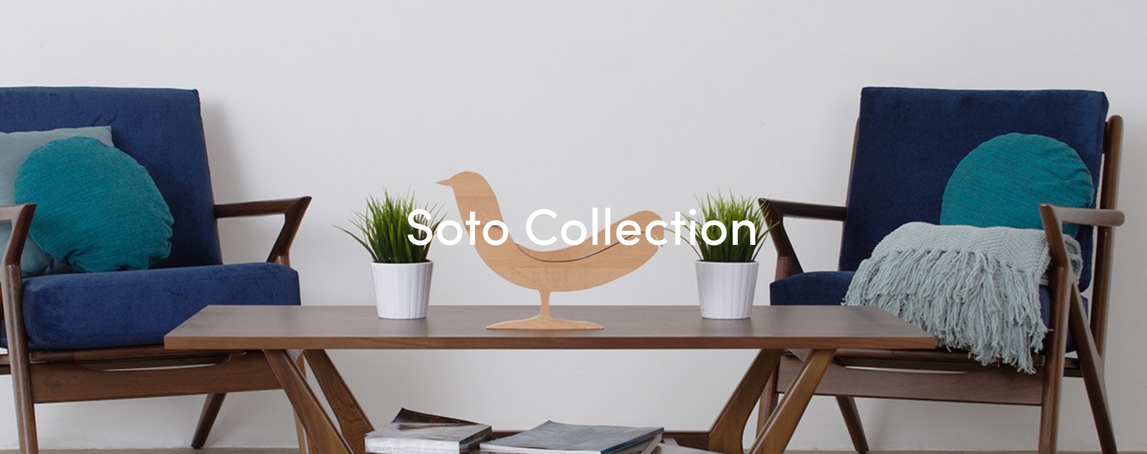 Joybird Furniture Soto Collection Two Chairs and Table