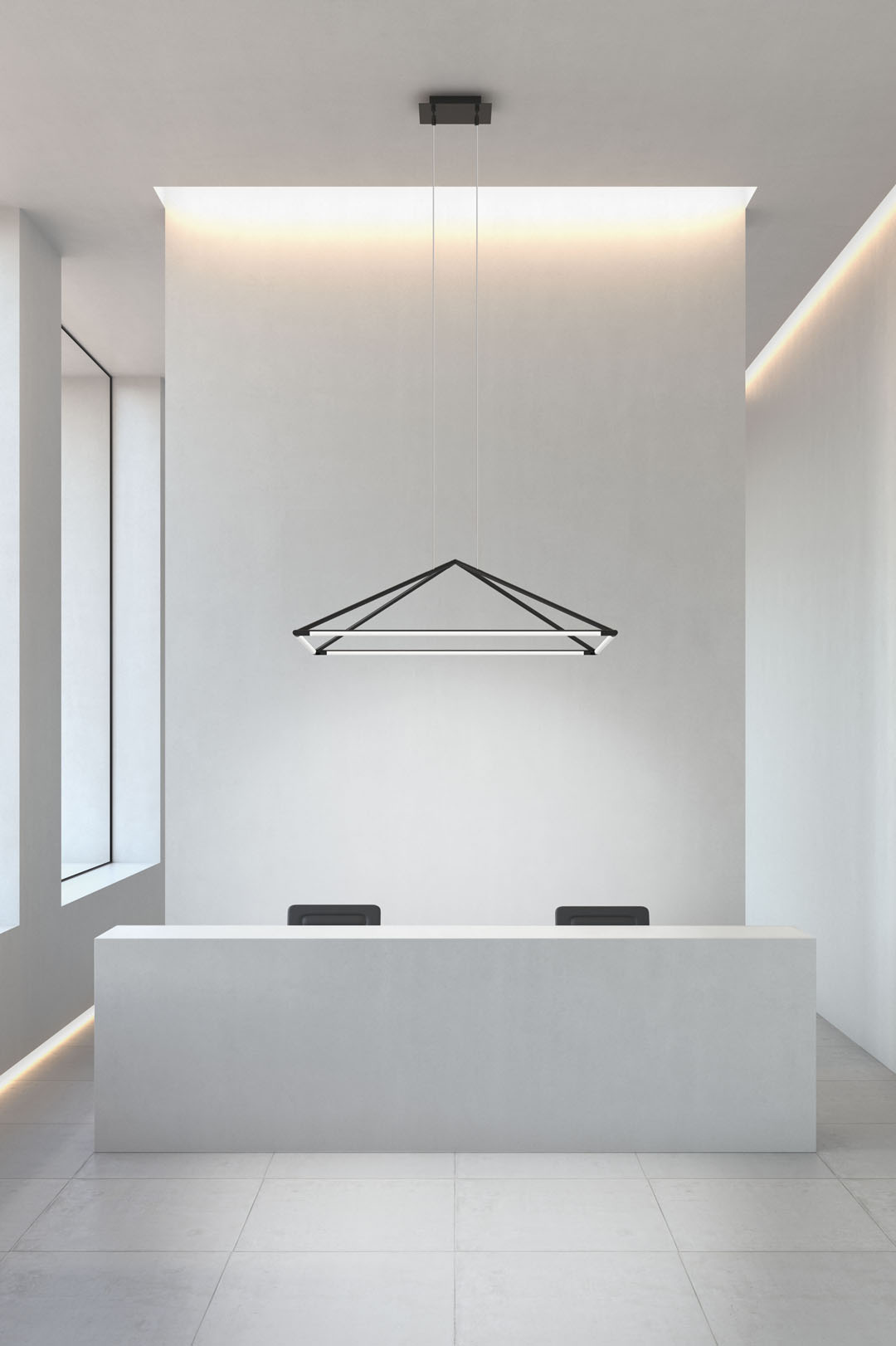 LEDS C4 TUBS Downlight in reception area
