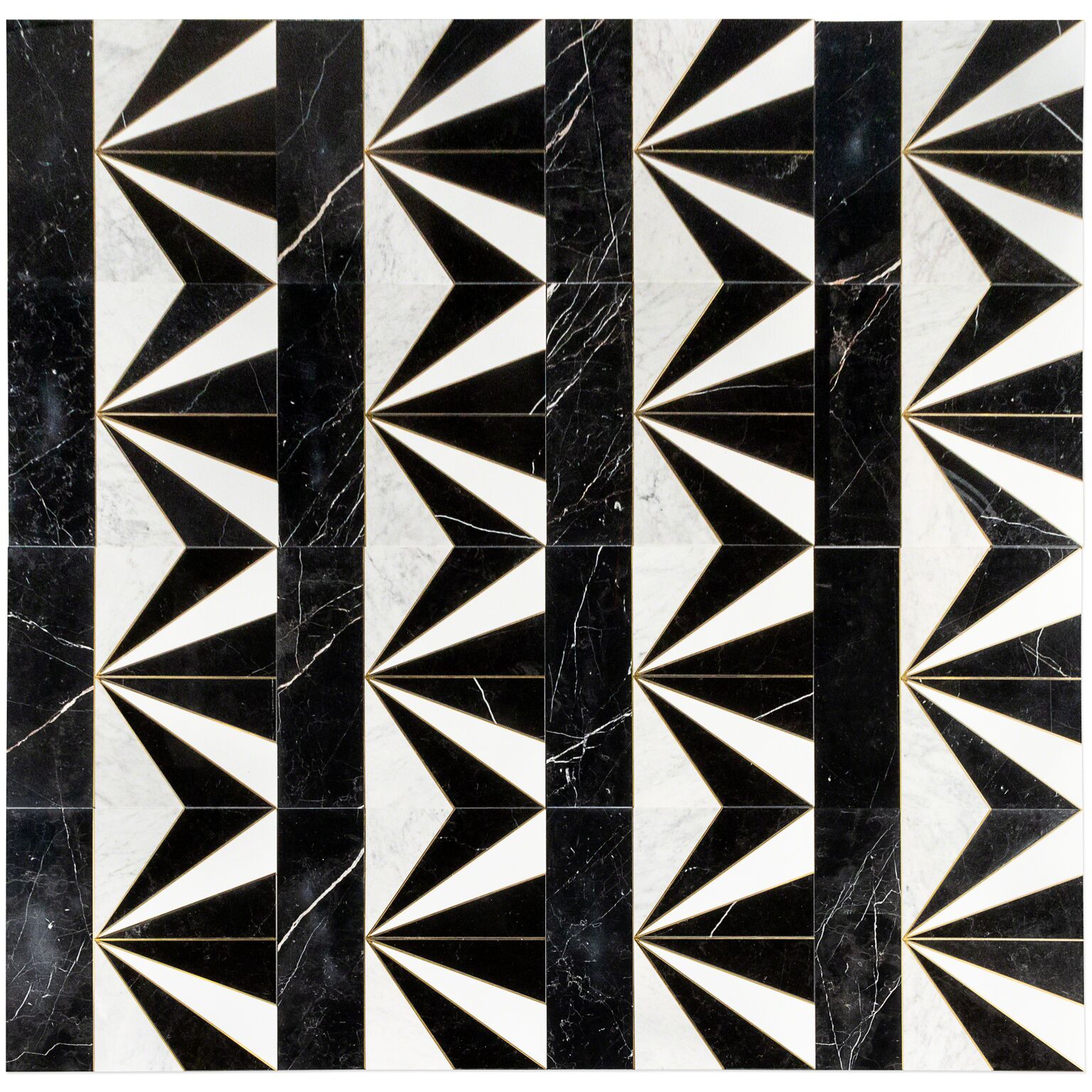 Art Deco Collection of Marble Tile close up pattern