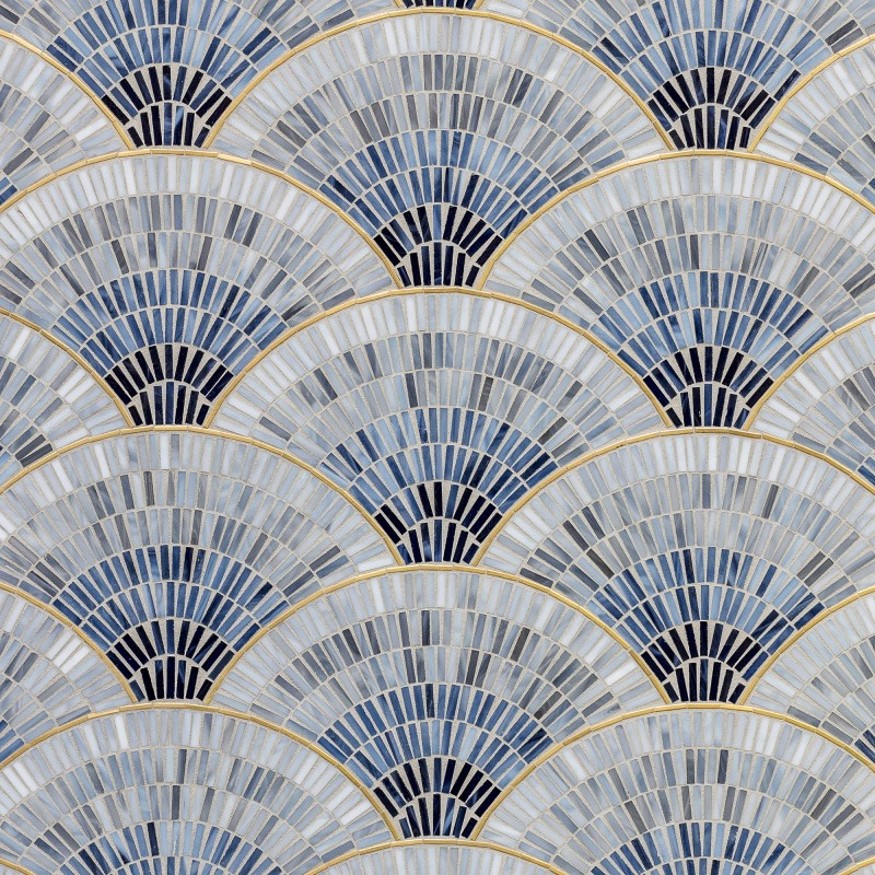 Fan Club Glass Mosaics by Artistic Tile