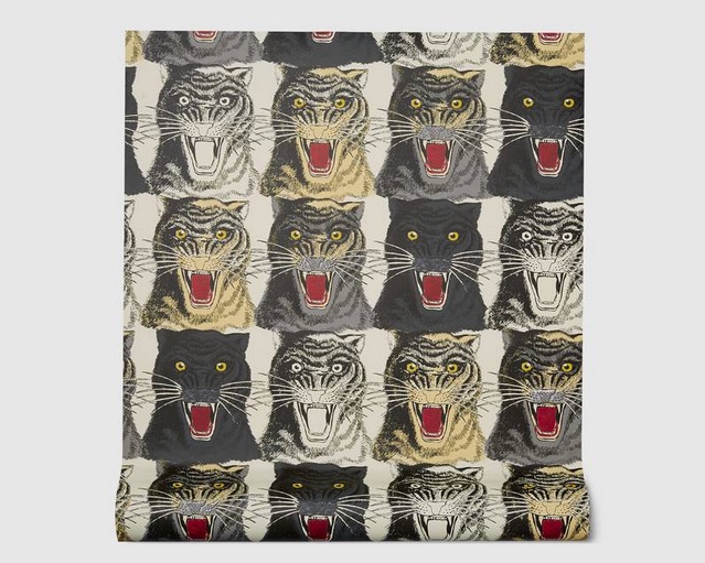wallpaper with tiger faces 