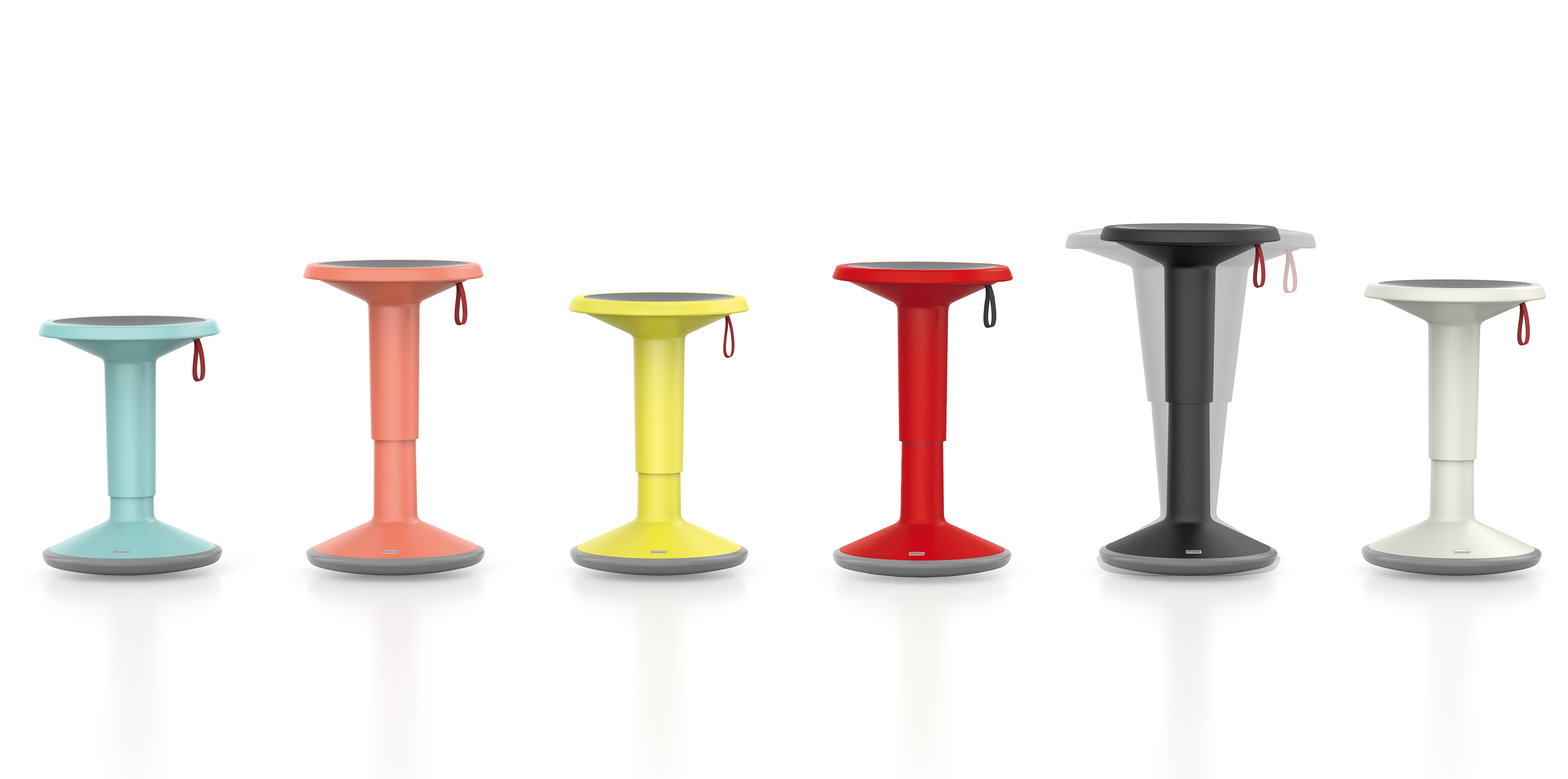 colorful ergonomic work stools