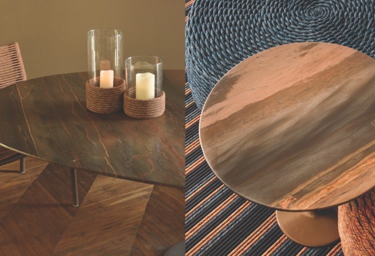 Brazilian Natural Stone tables side by side