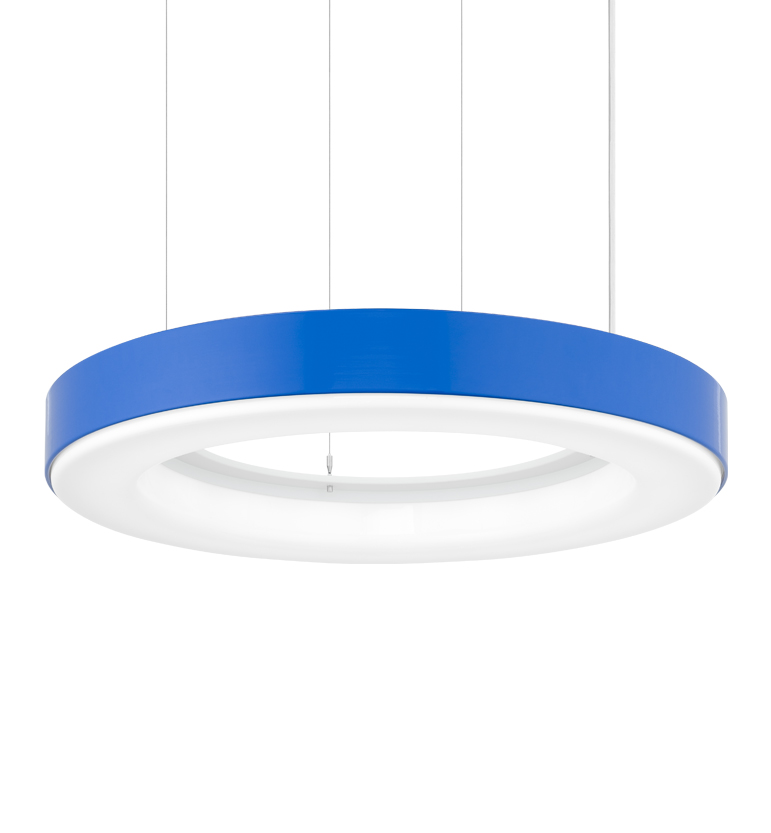 Impact Lighting's wht.wal with blue painted finish