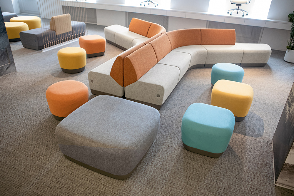 Paséa from SitOnIt Seating and Ideon Design multiple ottomans, seats, and benches in multiple colors