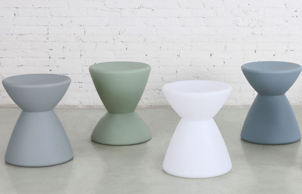 m.a.d. design's Roto Stool four stools in different colors