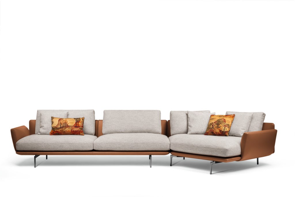 Get Back Sofa with modular addition and fabric on cushions