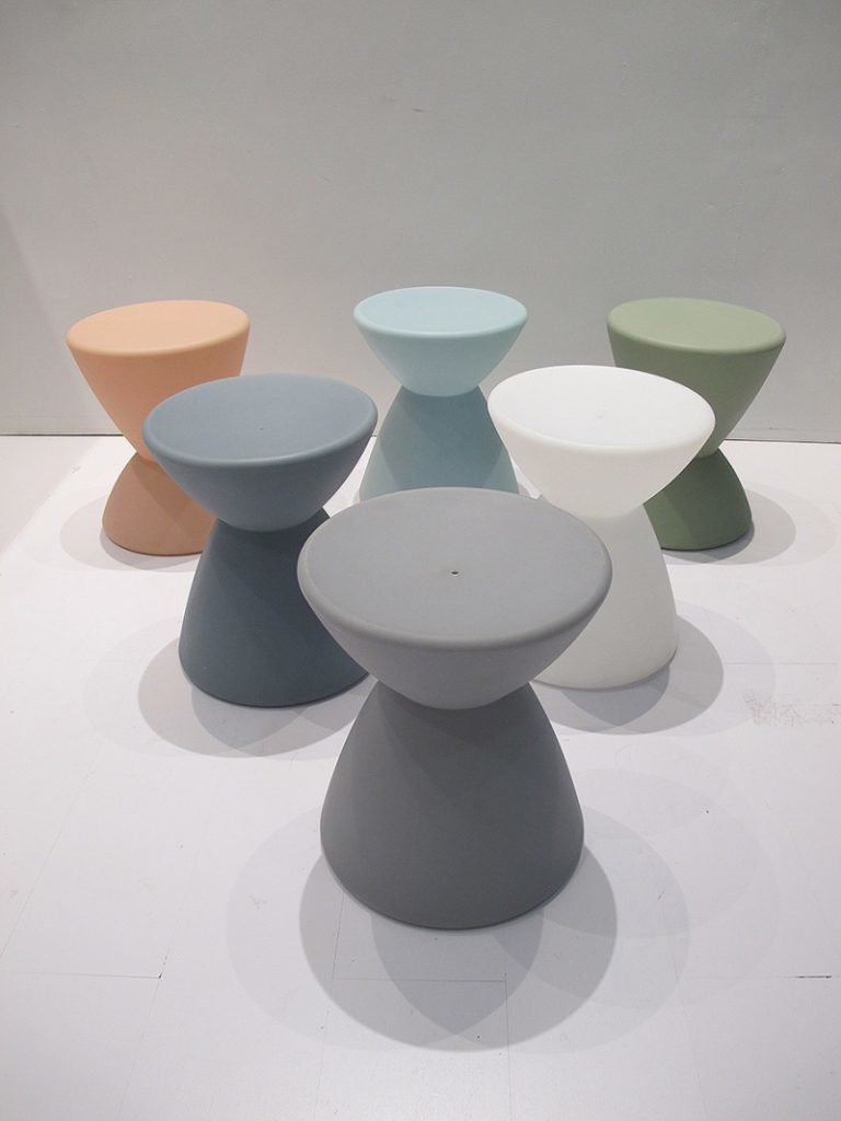 m.a.d. design's Roto Stool six stools in various colors