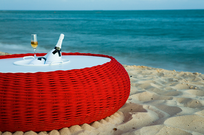 Tidelli Outdoor Furniture Marina Table red