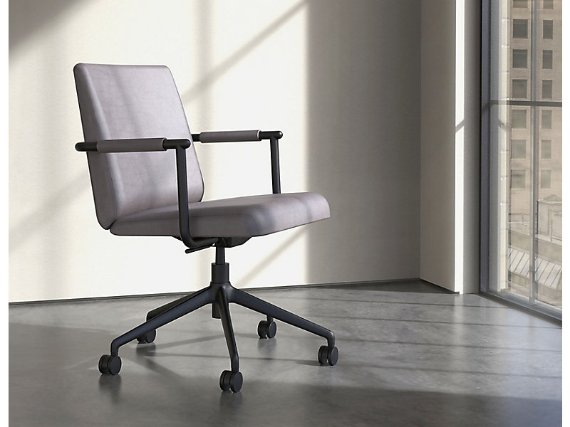 HBF Social Swivel Chair gray on casters