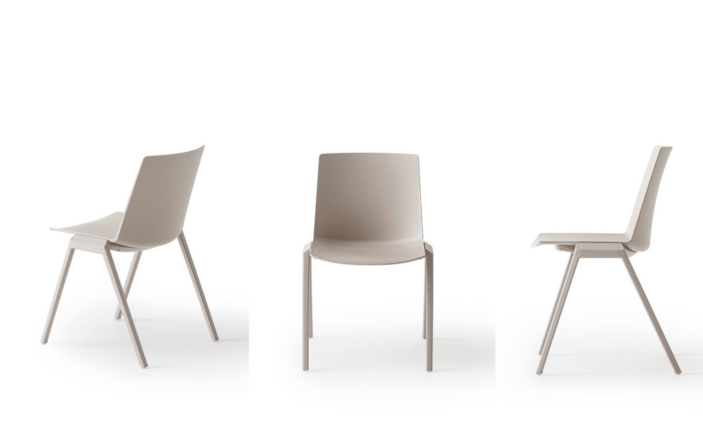 Magnuson Group Joule Chairs three white