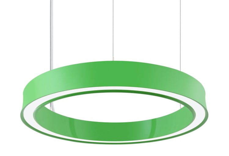 Impact Architectural Lighting large diameter green view from beneath