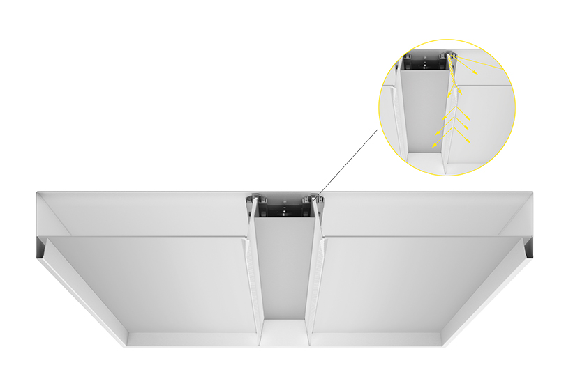 Fluxwerx LED Luminaires Rails detail of interior