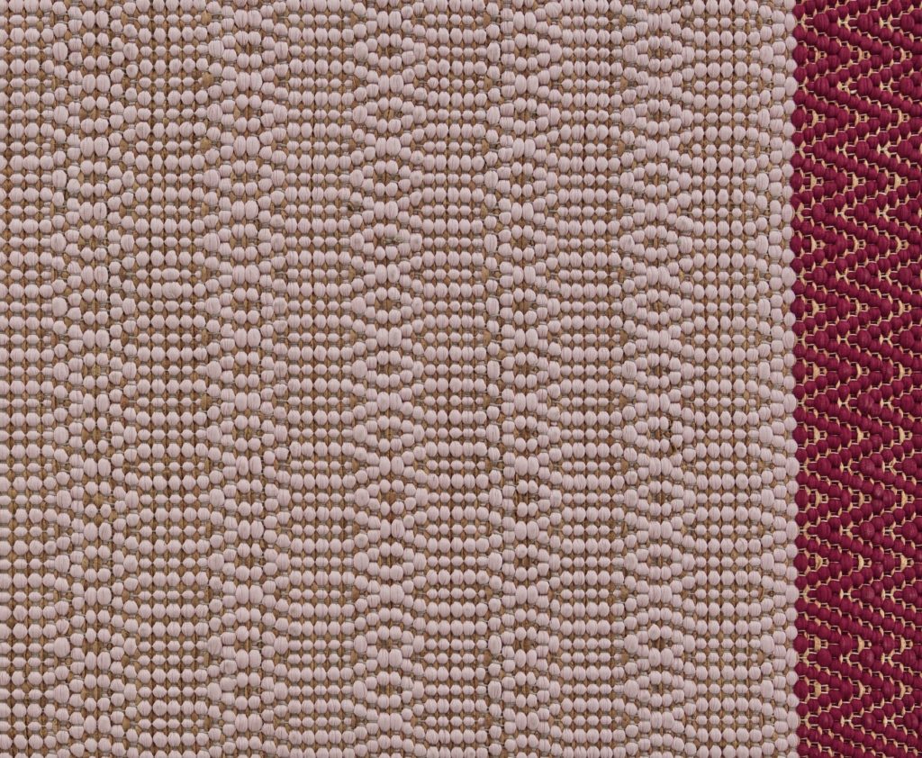 Ligne Roset All The Way Rug in red, detail