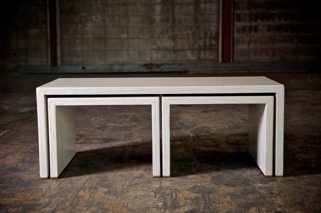Elan Atelier's Gesso Tables nested 