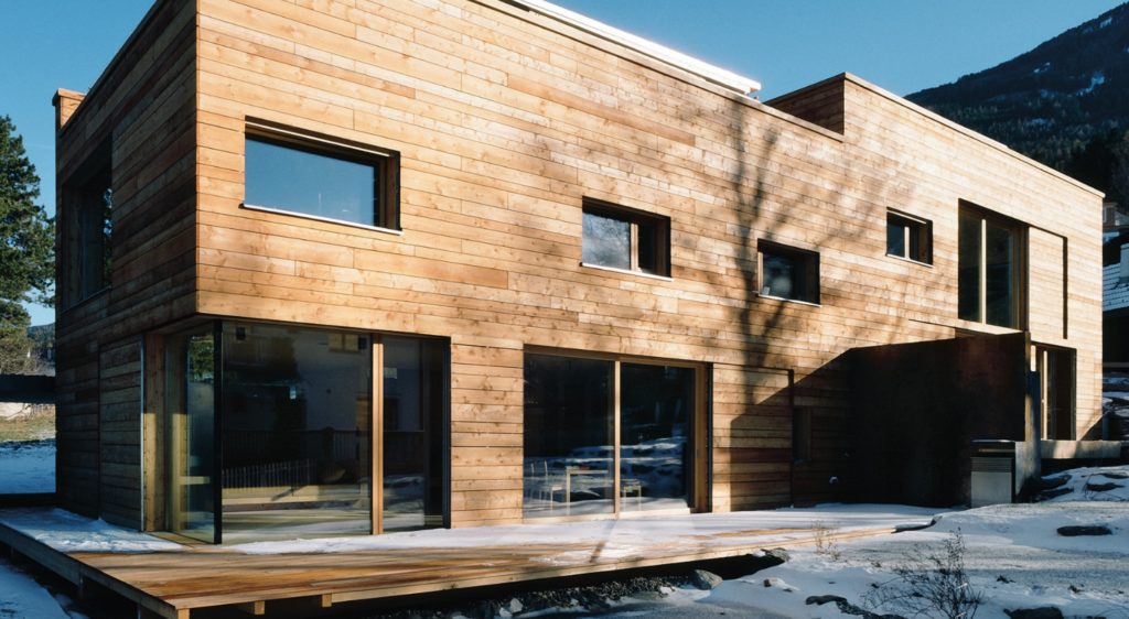 Stora Enso CLT house with wood siding
