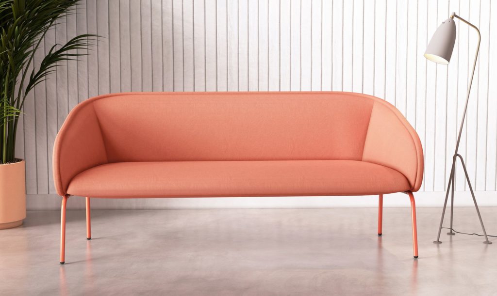 Inyo seating salmon sofa