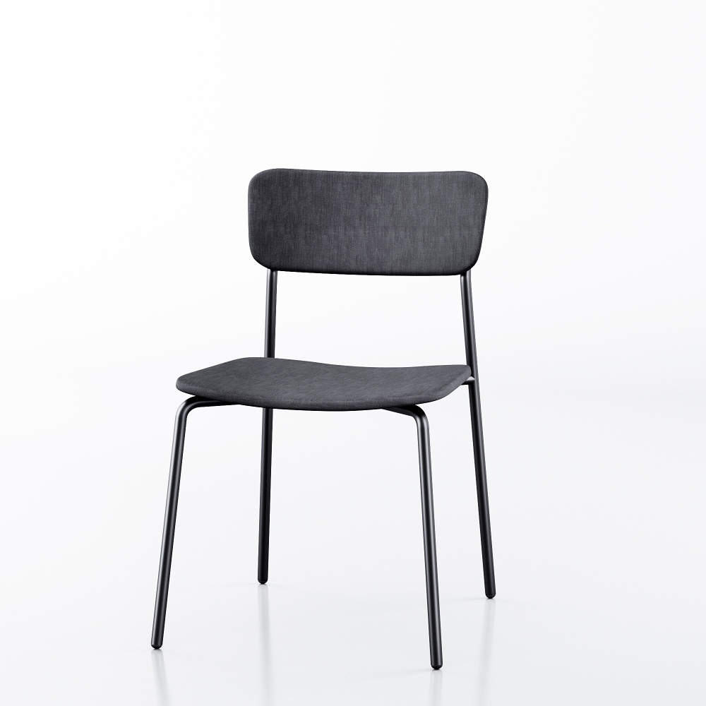 Nuans Paloma Chair black upholstered