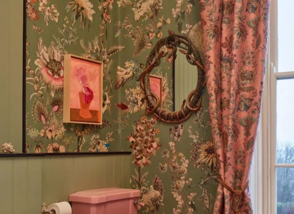 House of Hackney green floral wallpaper