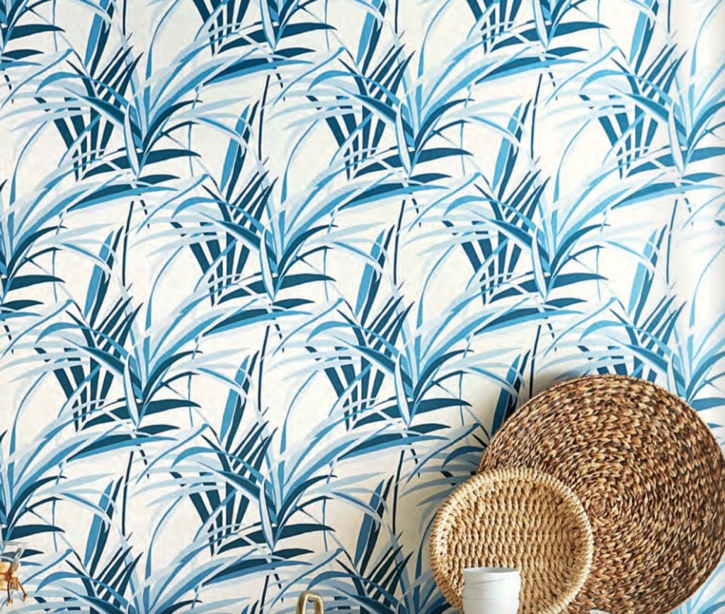 York Tropical Collection Tropical Paradise in blue