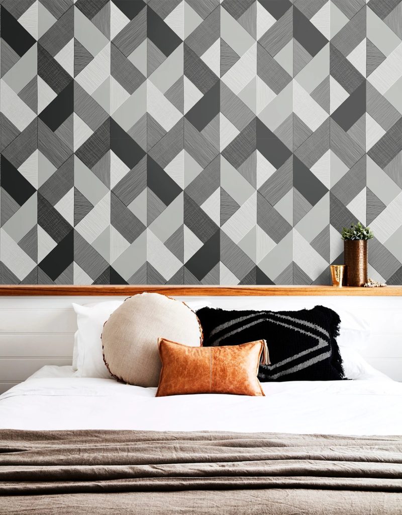 Sojourn Collection Marquetry black, white in bedroom