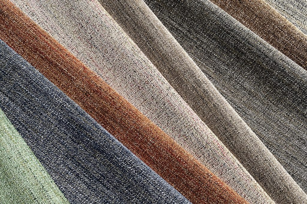 Unika Vaev Fusion textile detail of different colorways