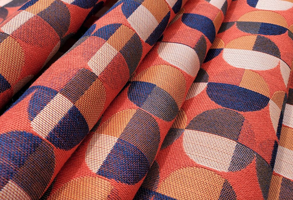 Unika Vaev Jazzy textile single colorway orange