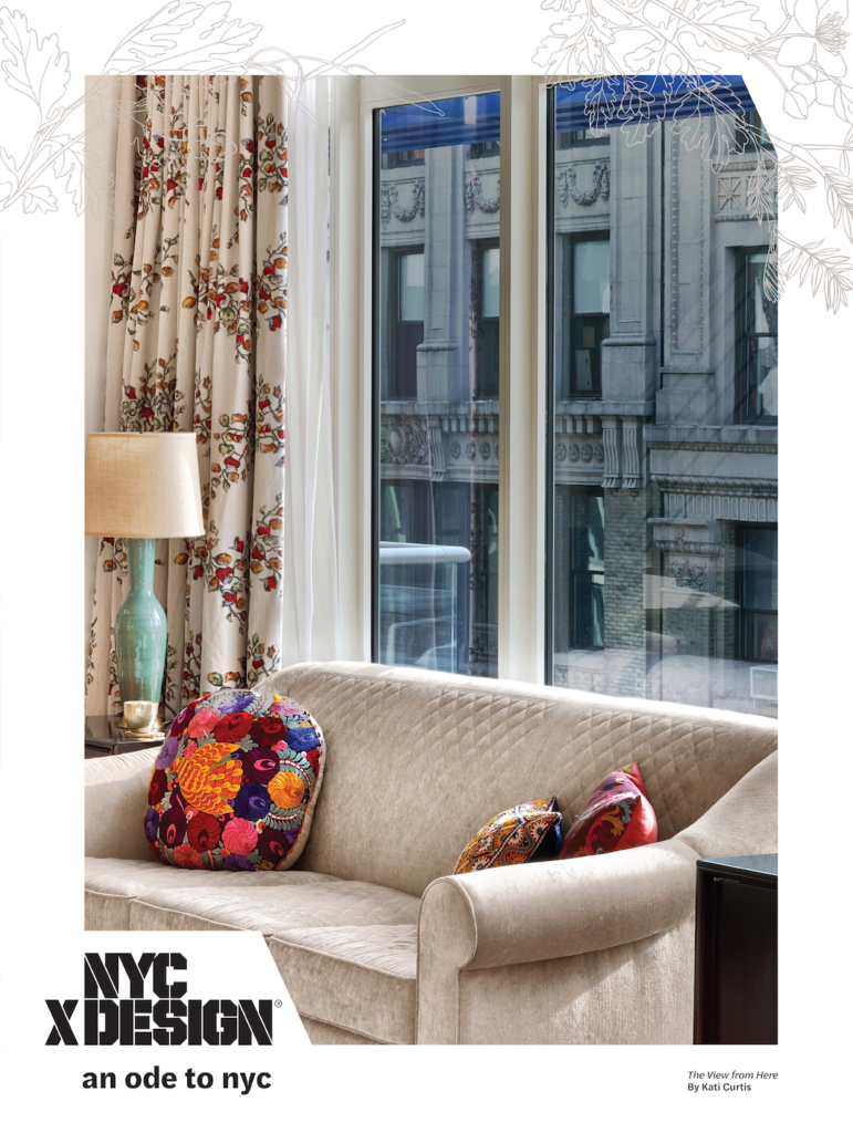 Ode to New York The View from Here poster by Kati Curtis view from a NYC apartment looking out on neighboring building
