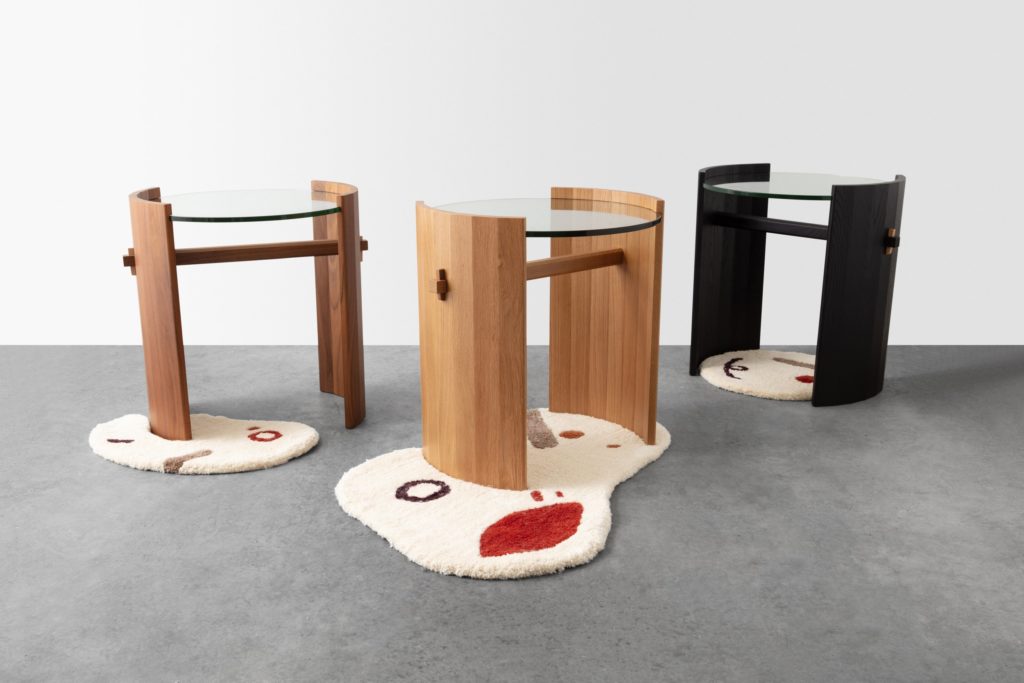 Launch Pad MoCollection tables three tables on top of small carpets