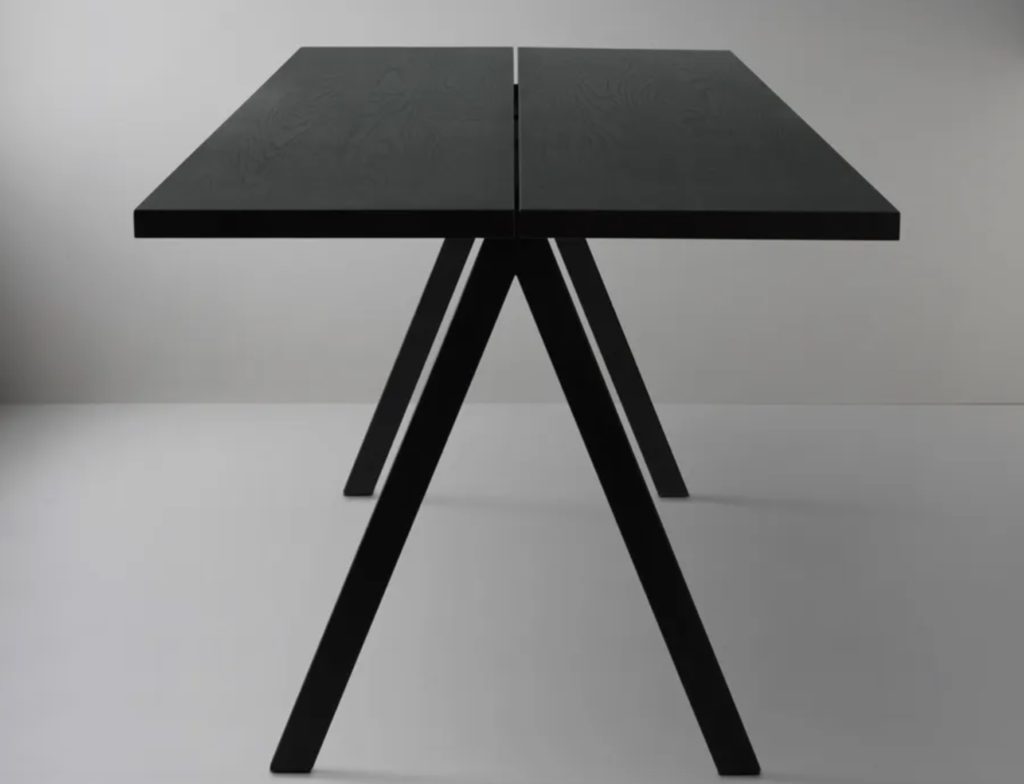 Friends & Founders Saw Wood Table in black