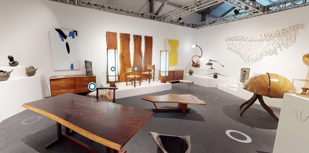 Design Miami Moderne Gallery with work by George Nakashima