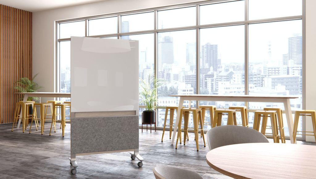 Arden Studio Mobi with white and gray in open office