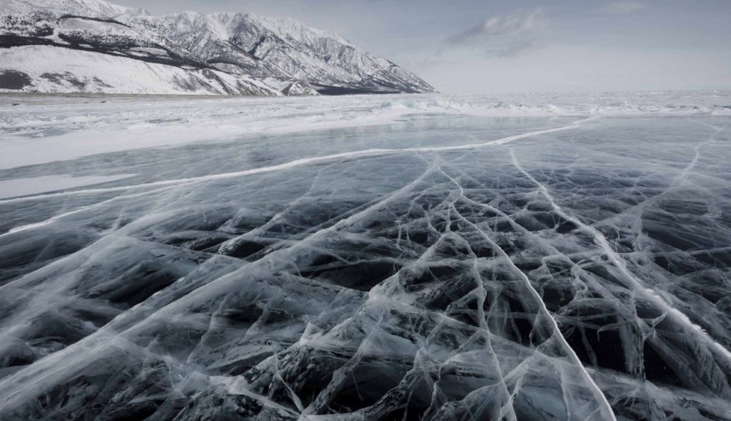 Compac ICE frozen arctic lake