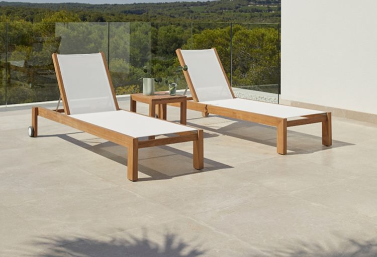 Bay Collection two sun loungers with table