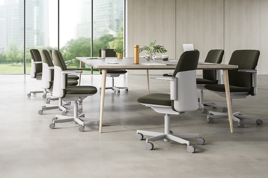 Path task chairs around table