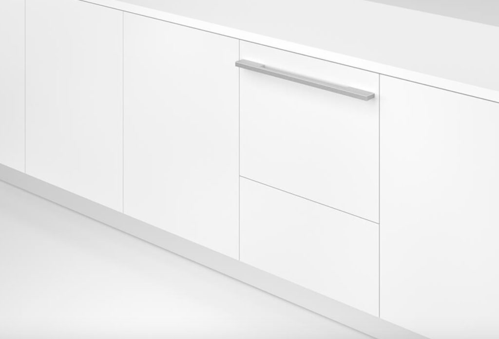 Series 11 closed in white with white cabinetry