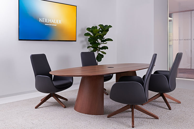 Four Forsi chairs around conference table