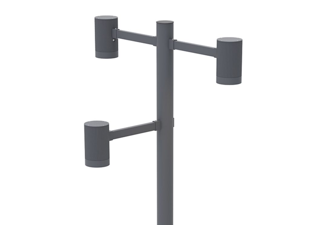Gunnar multiple projectors on single pole