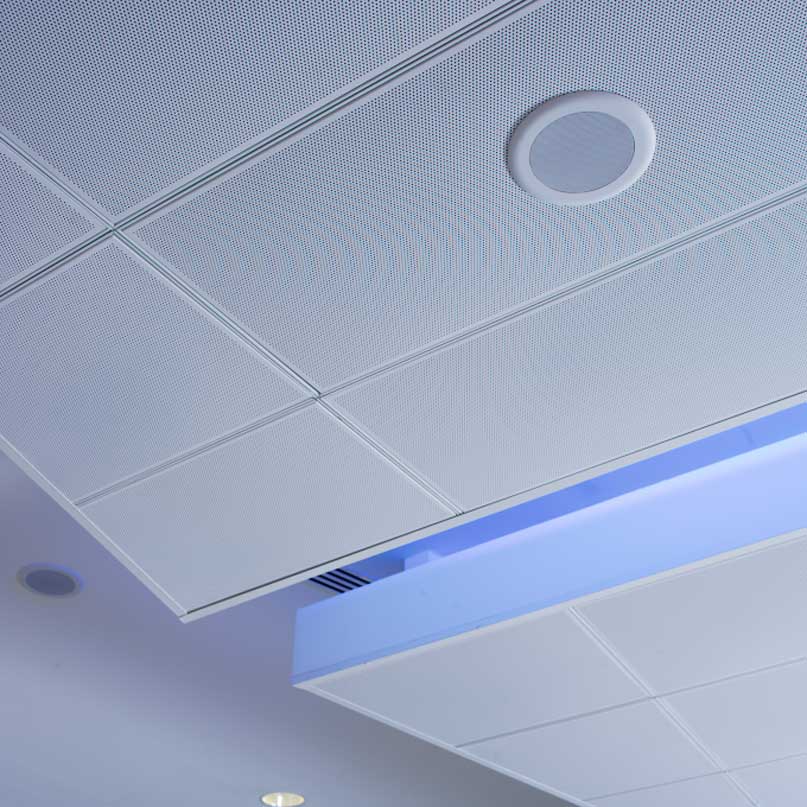 Accurate Perforating panels on ceiling 