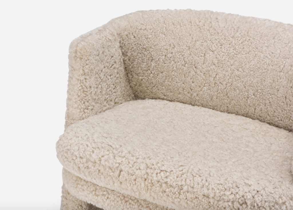 fuzzy chair detail
