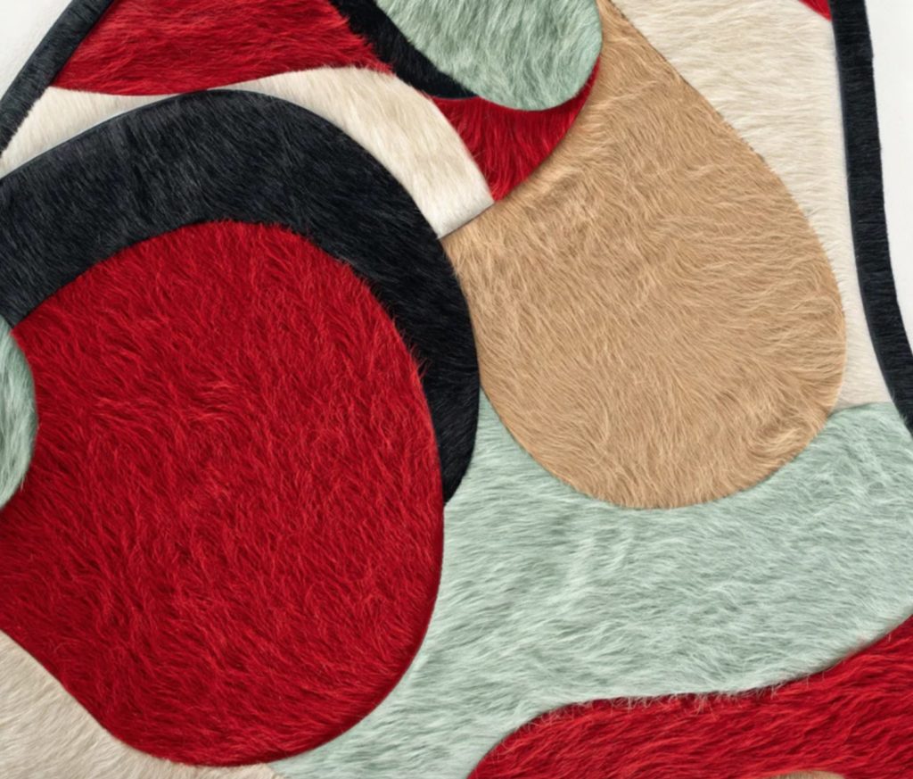 Detail Lucid rug asychronous shapes in different colors