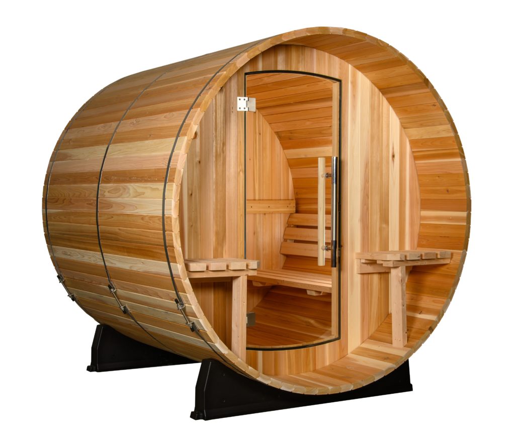 Barrel-style sauna