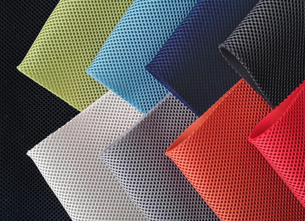 special 3D mesh swatches illustrating vibrant color palette