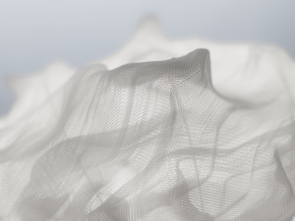 Detail of special formable fabric