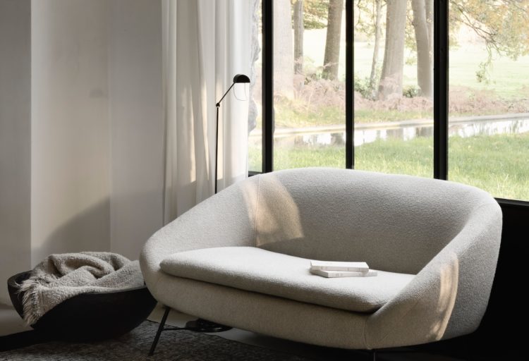 Barrow Two-Seater in off white in window