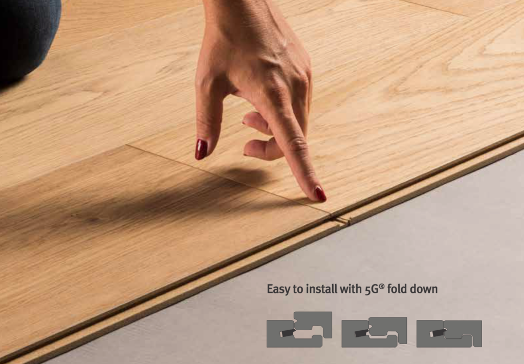 installation image of Bjelin Hardened Wood flooring