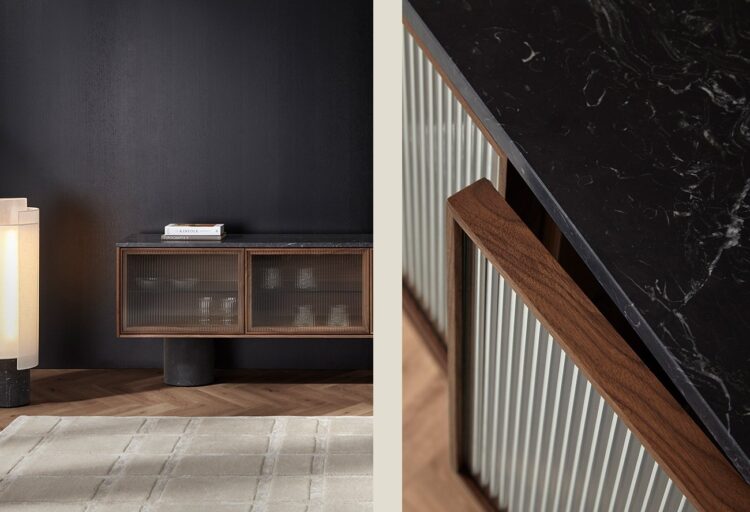 Punt’s Rio Sideboard Pairs Wood and Marble