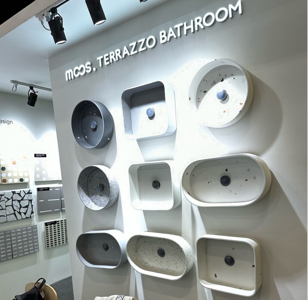 Moos Terrazzo sink display at HD Expo